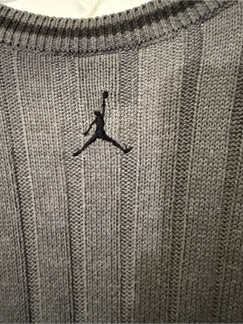Jordan Men’s Grey Argyle V-Neck Sweater Vest